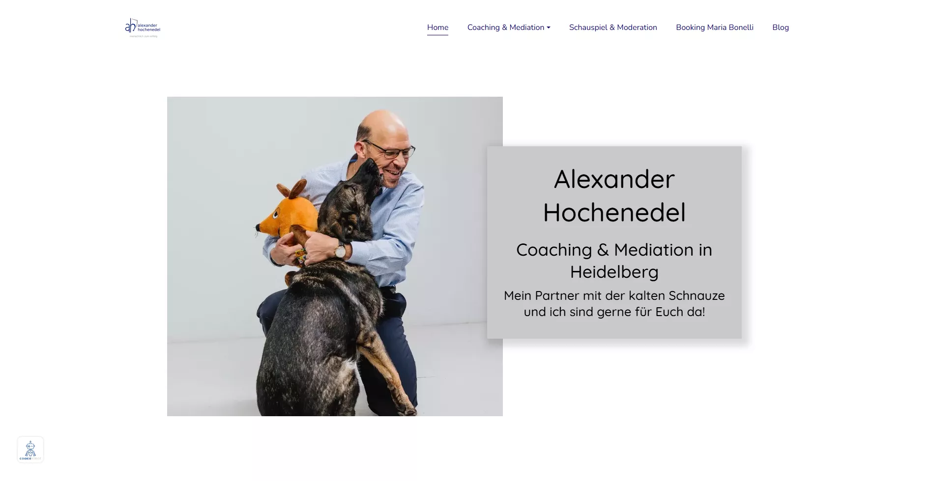 Screenshot Website Alexander Hochenedel