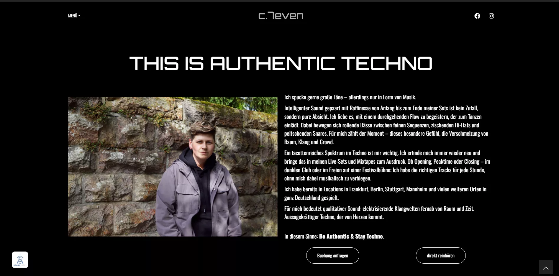 Screenshot Website C7even Screenshot Website C7even